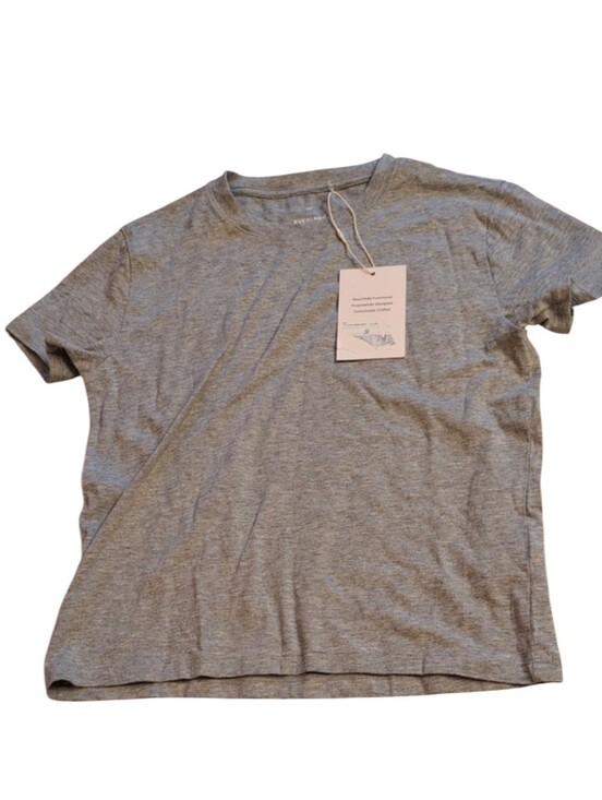 Everlane Tops - NWT Everlane Box Fit Tee Organic Cotton Heathered Grey Size XXS